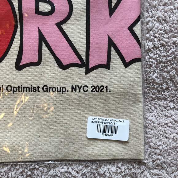 NWT NYC EXCLUSIVE MADHAPPY TOTE BAG - Picture 3 of 3